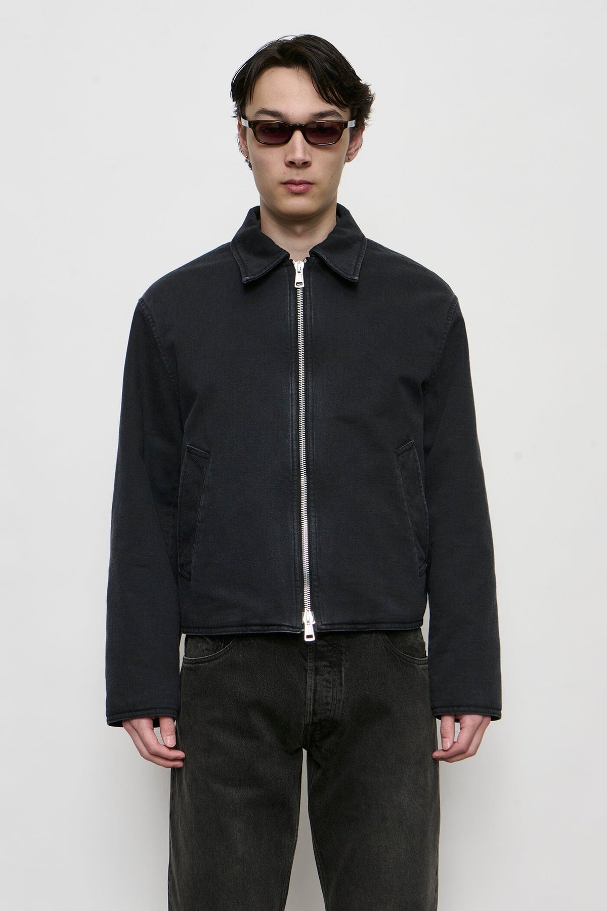 Our Legacy - Slight Jacket - Enzyme Obsidian Field Sateen Jakke Our Legacy 