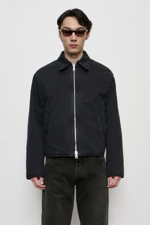 Our Legacy - Slight Jacket - Enzyme Obsidian Field Sateen Jakke Our Legacy 