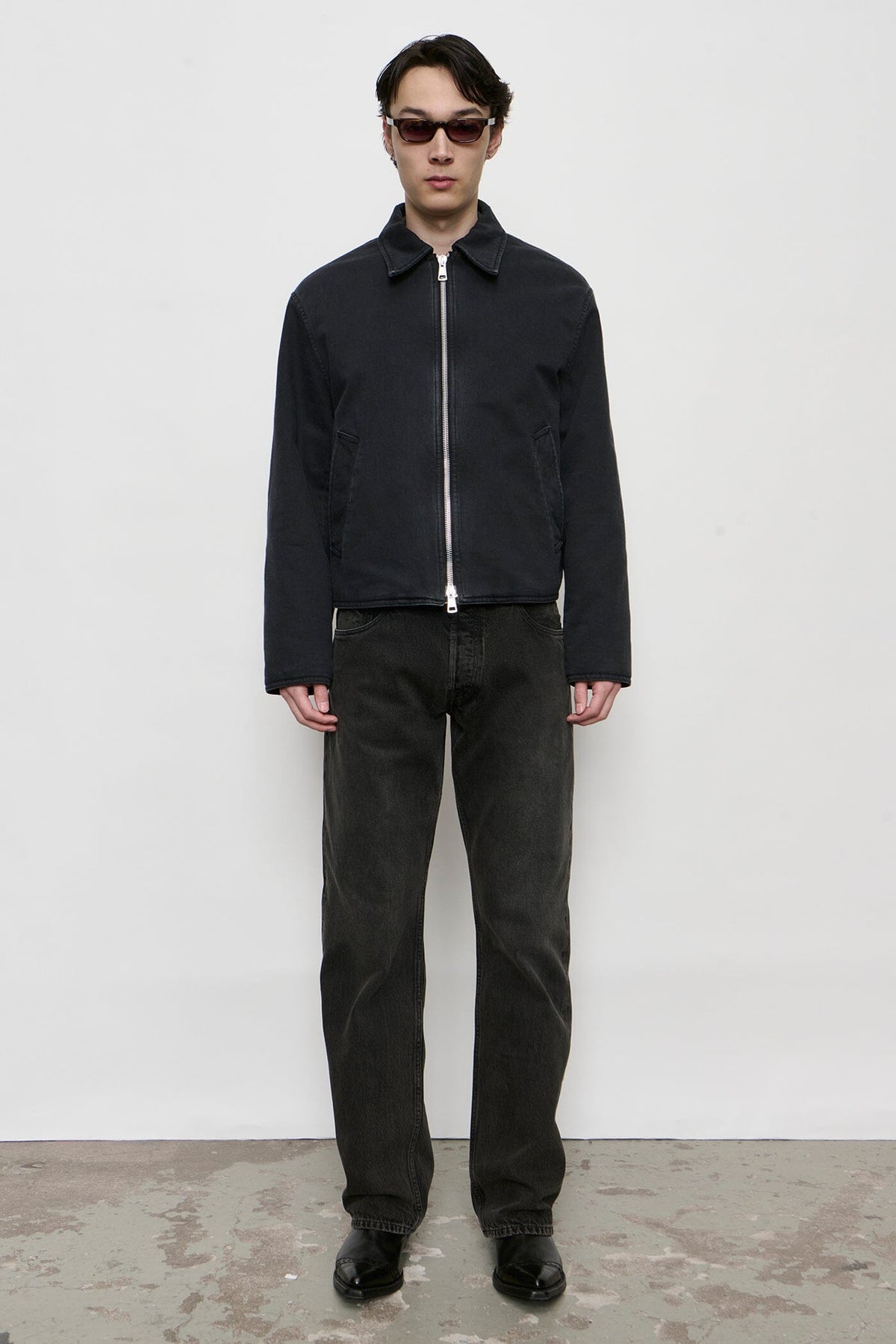 Our Legacy - Slight Jacket - Enzyme Obsidian Field Sateen Jakke Our Legacy 