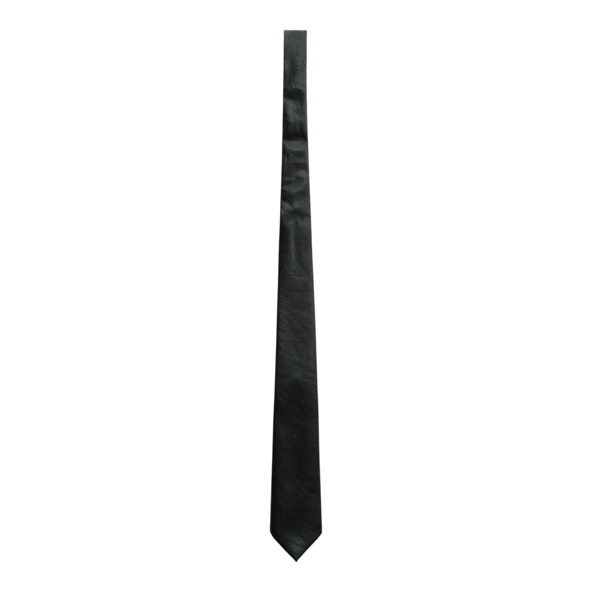 Our Legacy Tie - Black Real Fake Leather Tie Our Legacy 
