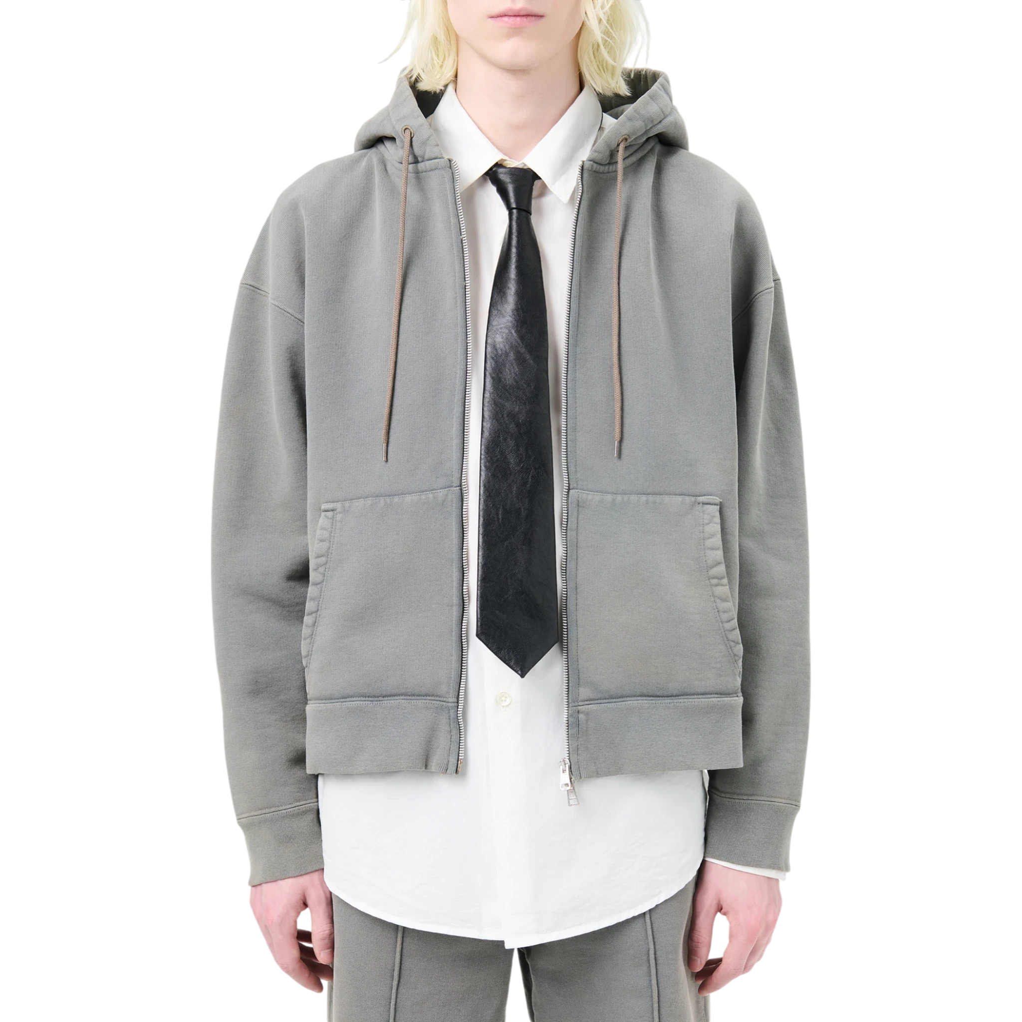 Our Legacy Tie - Black Real Fake Leather Tie Our Legacy 