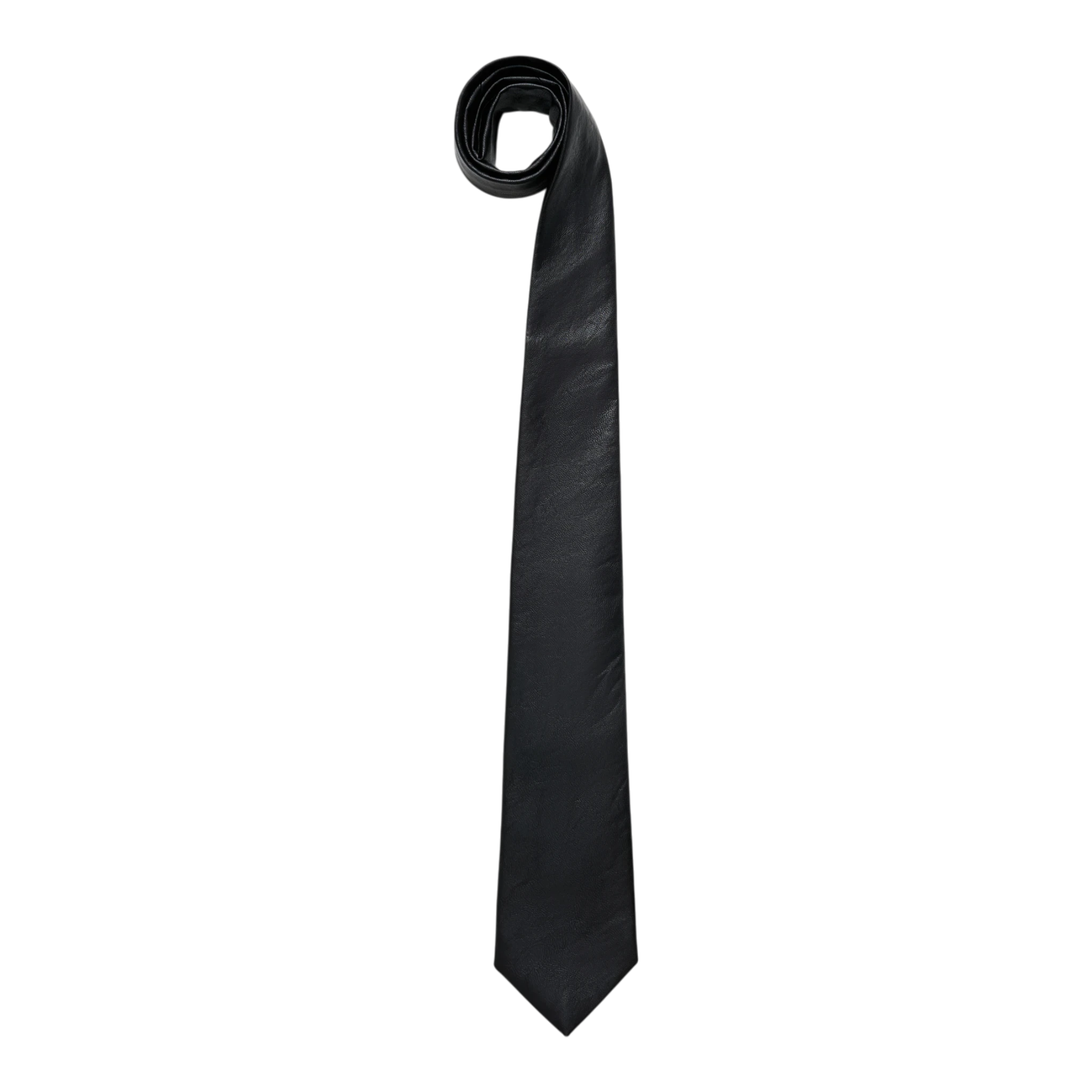 Our Legacy Tie - Black Real Fake Leather Tie Our Legacy 
