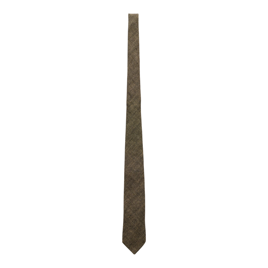 Our Legacy Tie - Deep Husk Soft Grain Weave Tie Our Legacy 