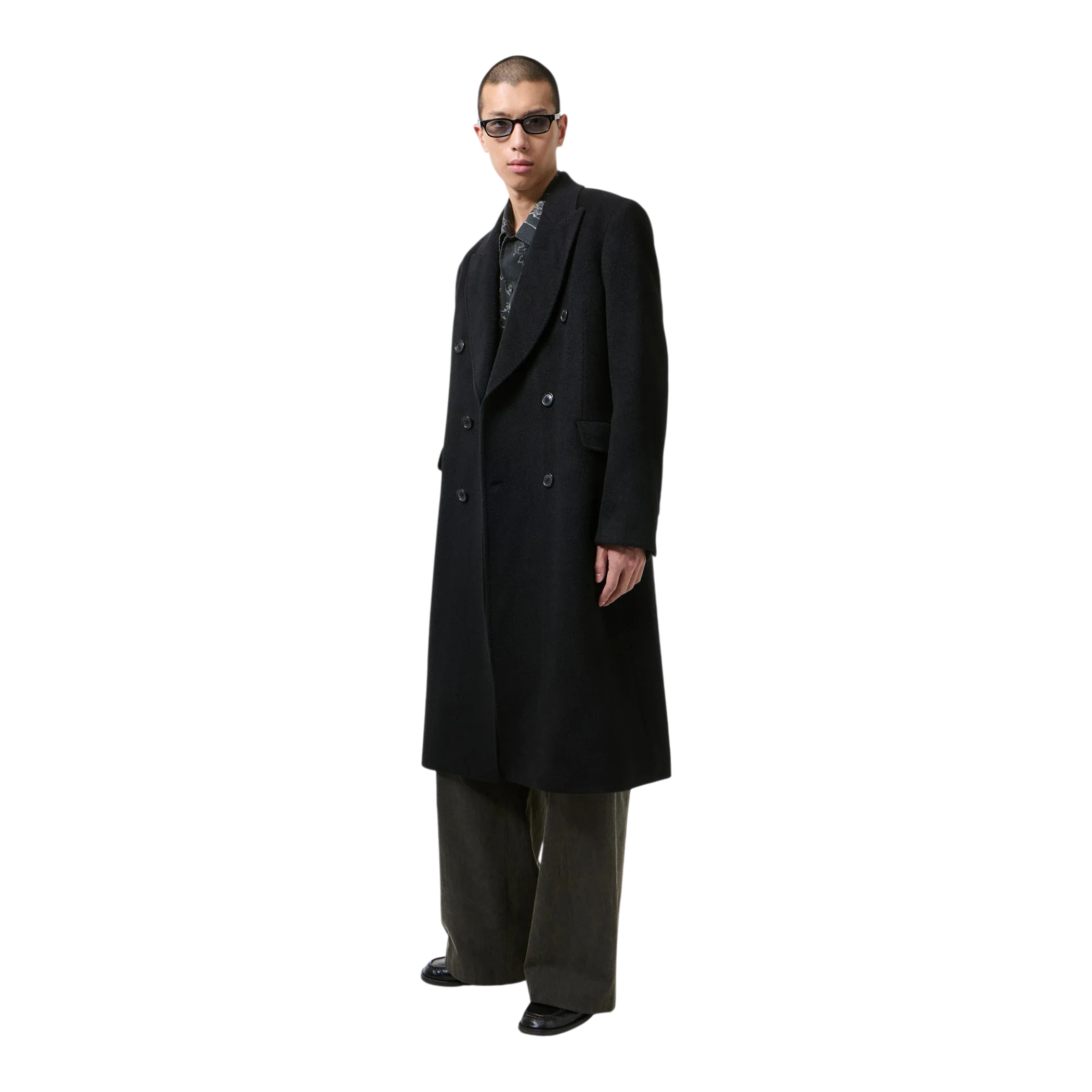 Our Legacy Whale Coat Black Hairy Wool side product image