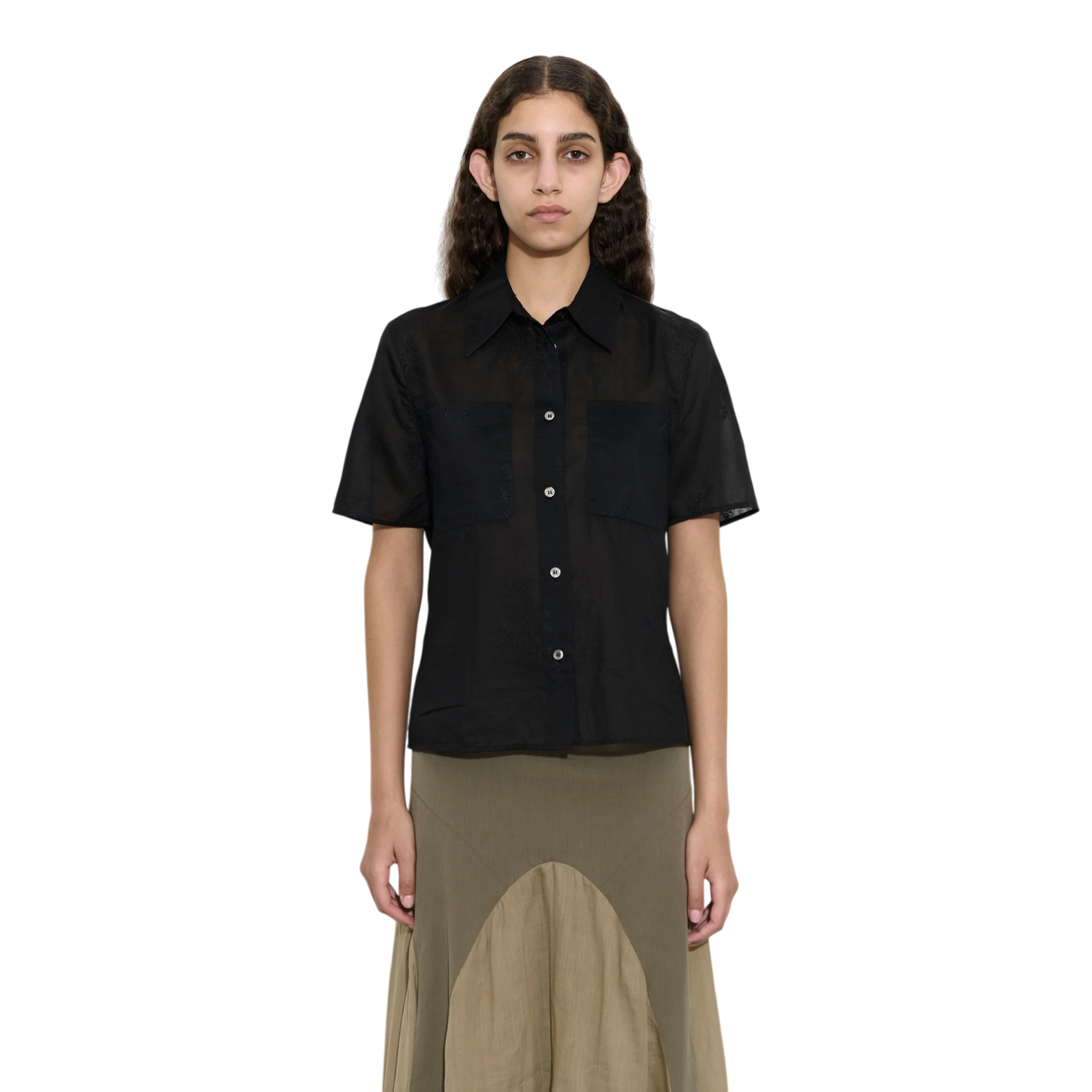 Our Legacy X-Ray Shirt - Noir Bloom Ethereal Veil Shirt Our Legacy 