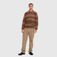 Palmes Alpaca LS Knit Polo - Brown Multi Knitwear Palmes 