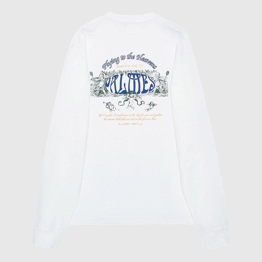 Palmes Angels LS T-Shirt - White T-shirt Palmes 