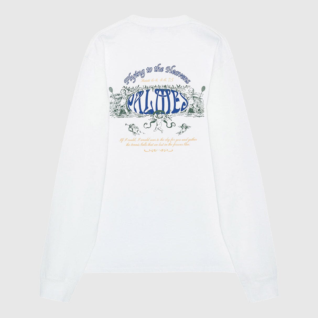 Palmes Angels LS T-Shirt - White T-shirt Palmes 