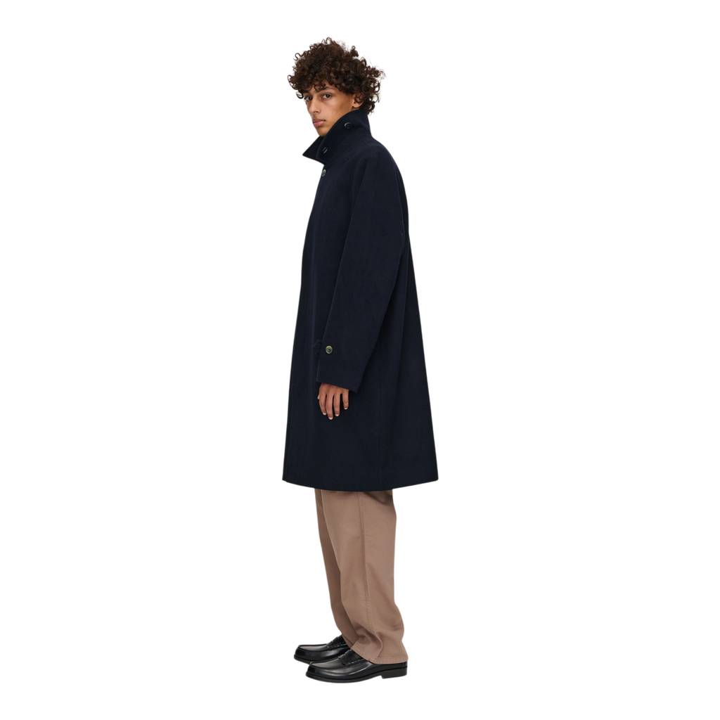 Palmes - Cedric Wool Coat - Navy Jakke Palmes 