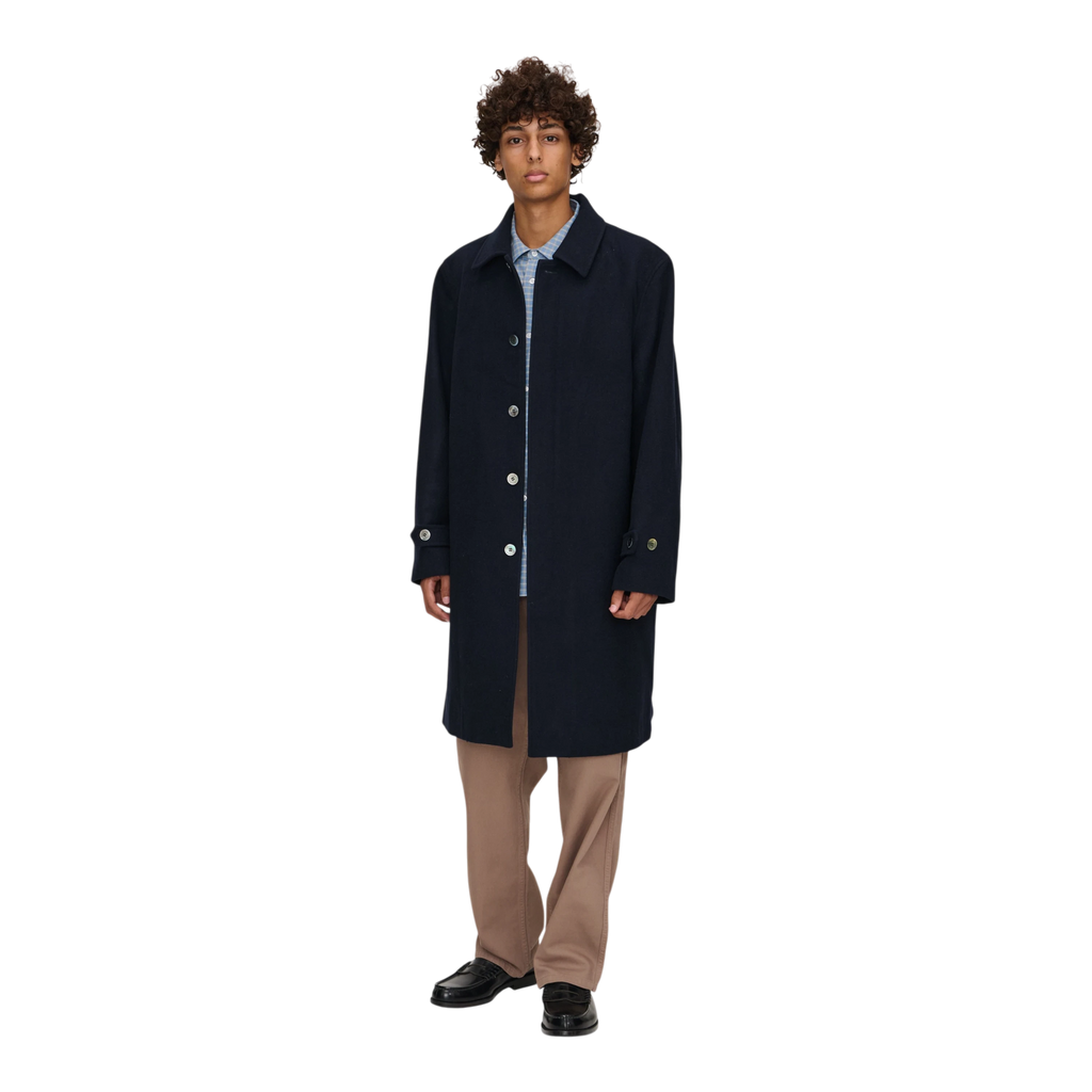 Palmes - Cedric Wool Coat - Navy Jakke Palmes 
