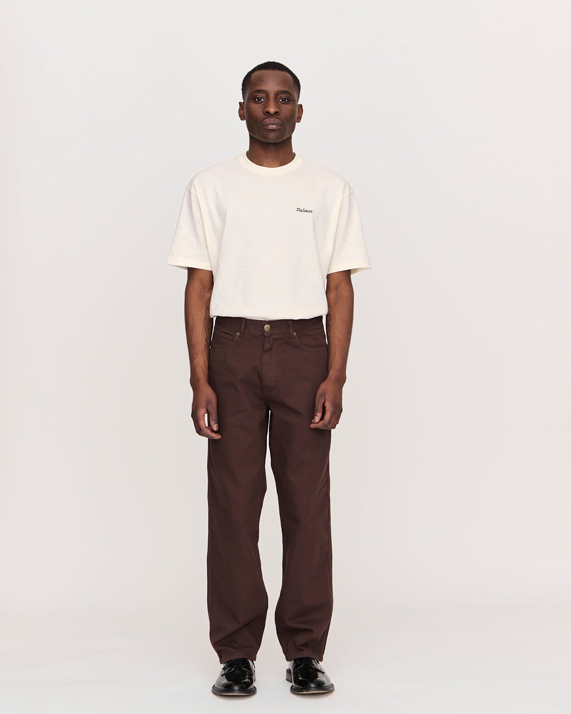 Palmes Coarse Trousers - Brown Pants Palmes 