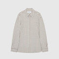 Palmes Cotton Checkered Shirt - White/Brown Shirt Palmes 