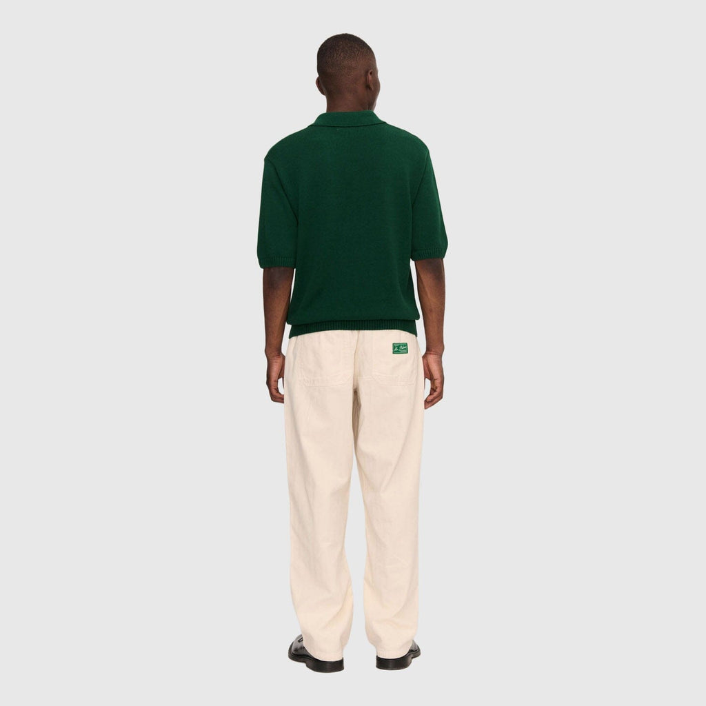 Palmes Cotton Knit Polo - Dark Green Longsleeve Palmes 