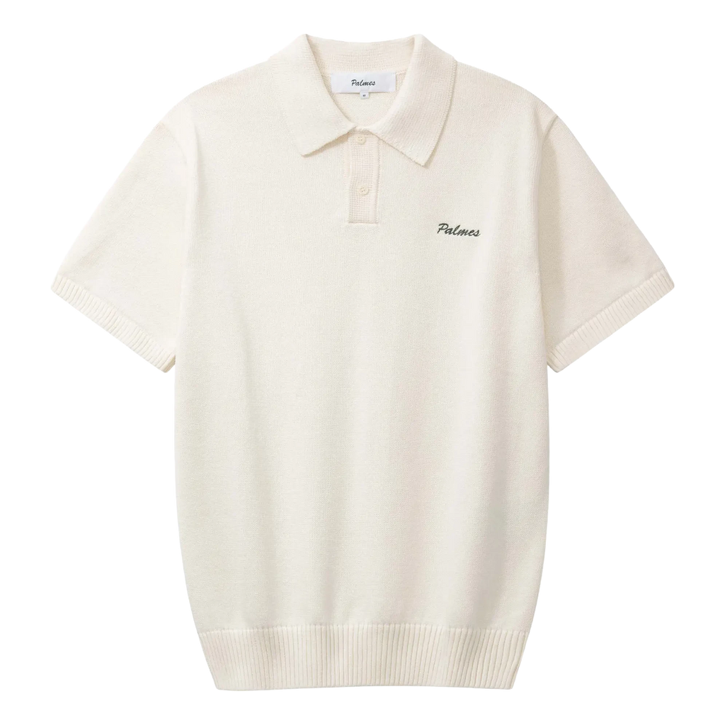 Palmes Cotton Knit Polo - Off-White Knitwear Palmes 