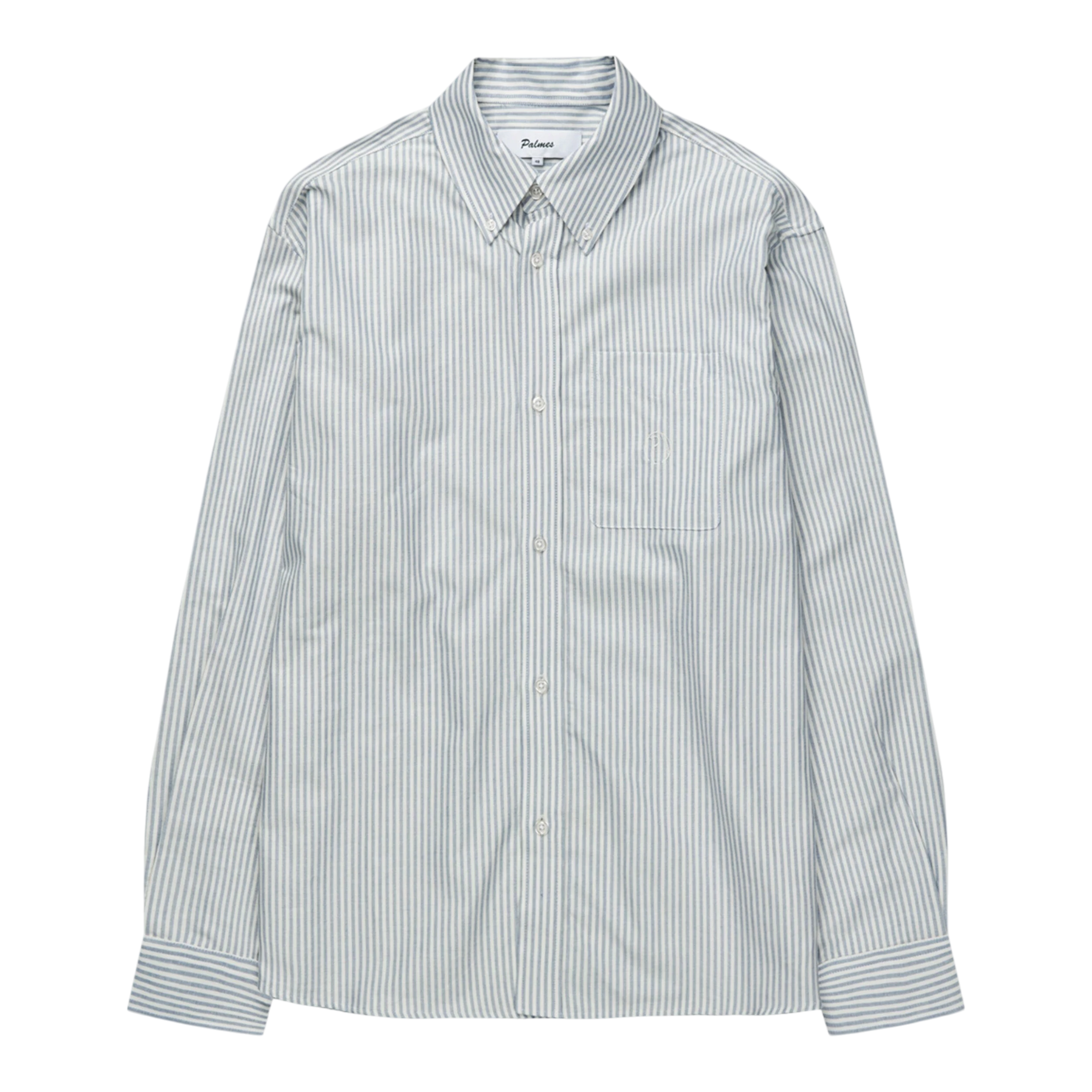 Palmes - Deuce Oxford Shirt - Blue Stripe Skjorte Palmes 