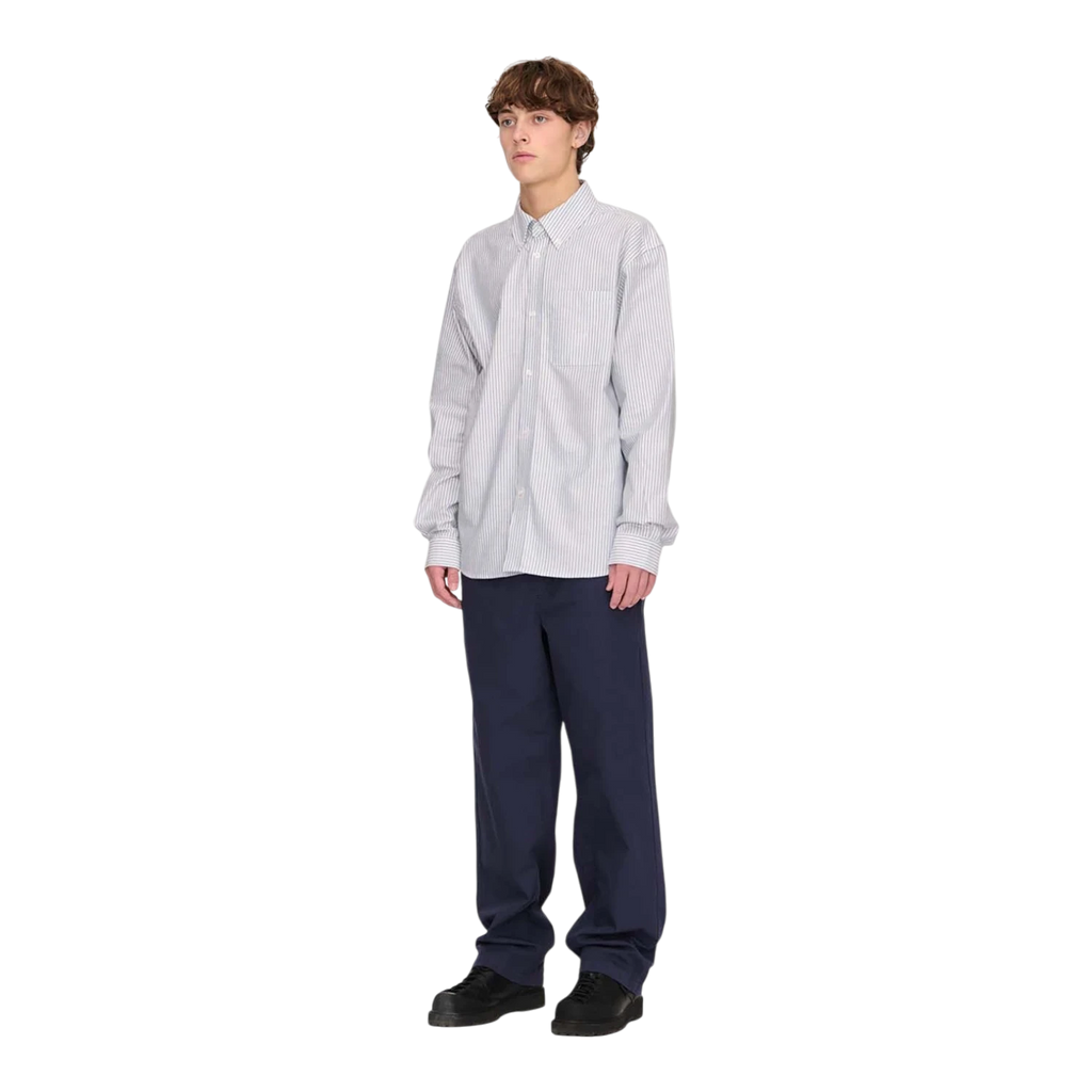 Palmes - Deuce Oxford Shirt - Blue Stripe Skjorte Palmes 