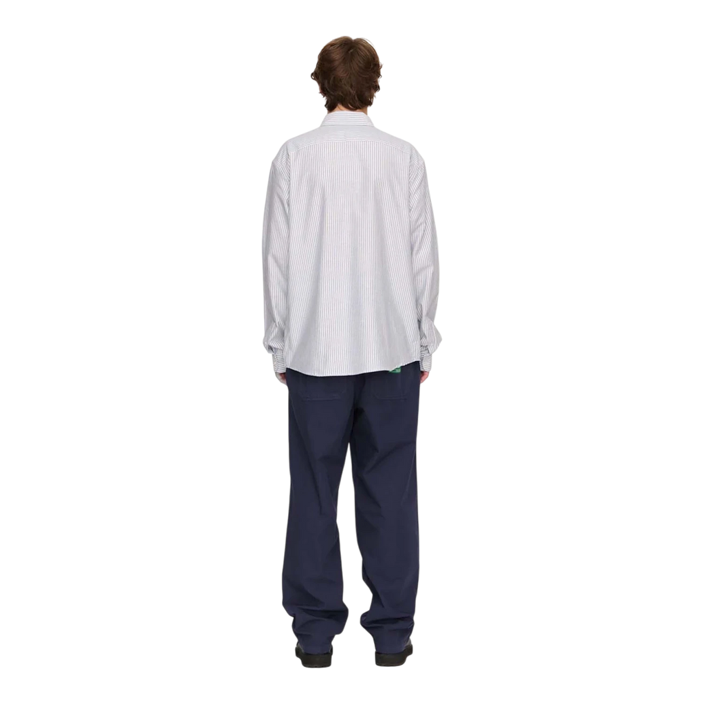 Palmes - Deuce Oxford Shirt - Blue Stripe Skjorte Palmes 