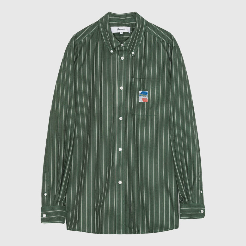 Palmes Deuce Oxford Shirt - Dark Green Shirt Palmes 