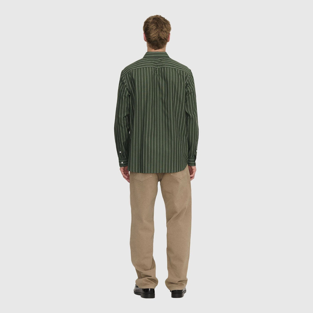 Palmes Deuce Oxford Shirt - Dark Green Shirt Palmes 