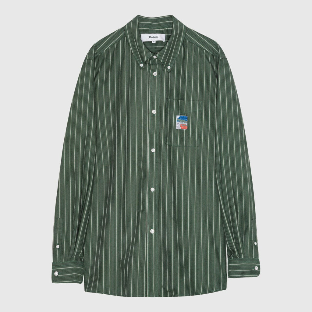 Palmes Deuce Oxford Shirt - Dark Green Shirt Palmes 