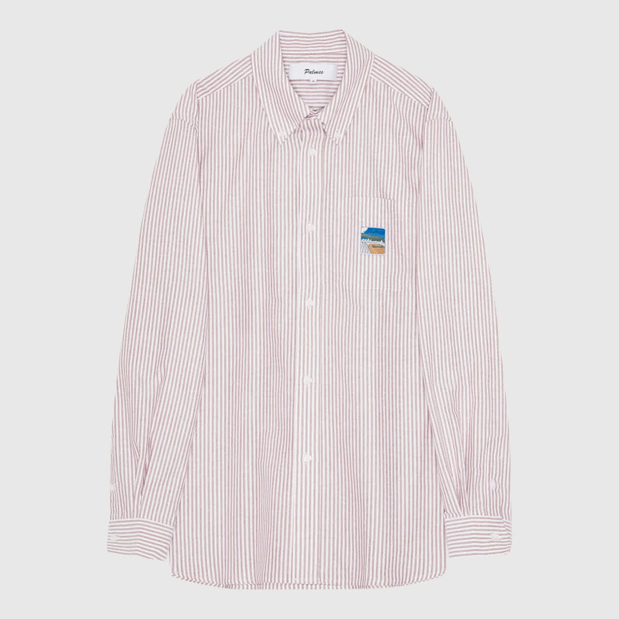 Palmes Deuce Oxford Shirt - Red Stripe Shirt Palmes 