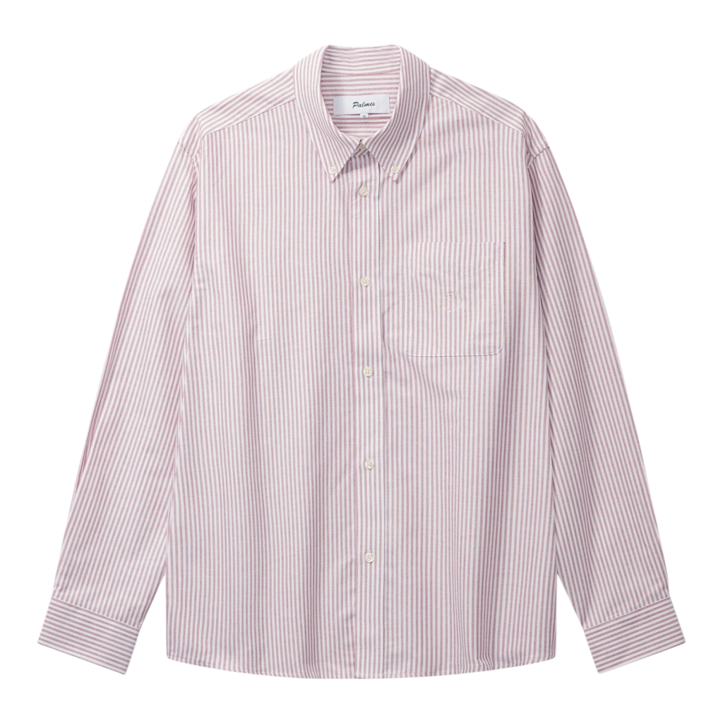 Palmes - Deuce Oxford Shirt - Red Stripe Skjorte Palmes 