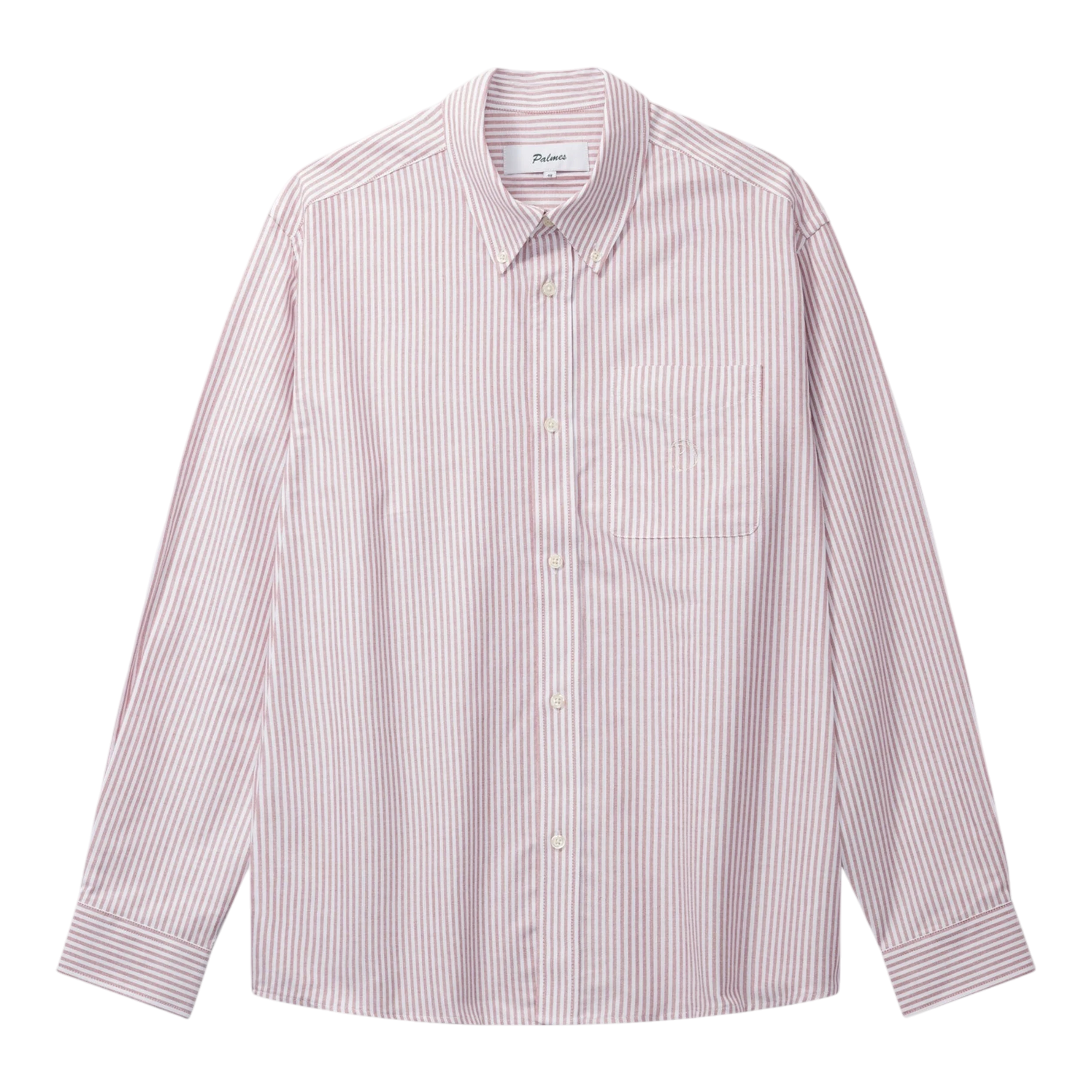 Palmes - Deuce Oxford Shirt - Red Stripe Skjorte Palmes 