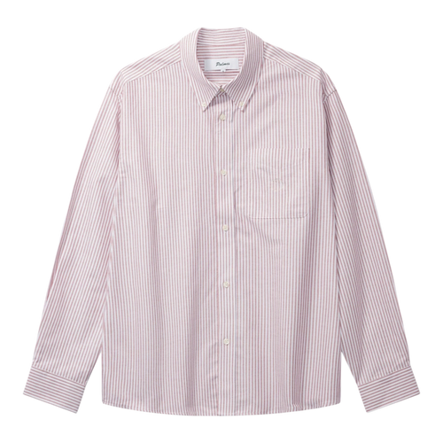 Palmes - Deuce Oxford Shirt - Red Stripe Skjorte Palmes 