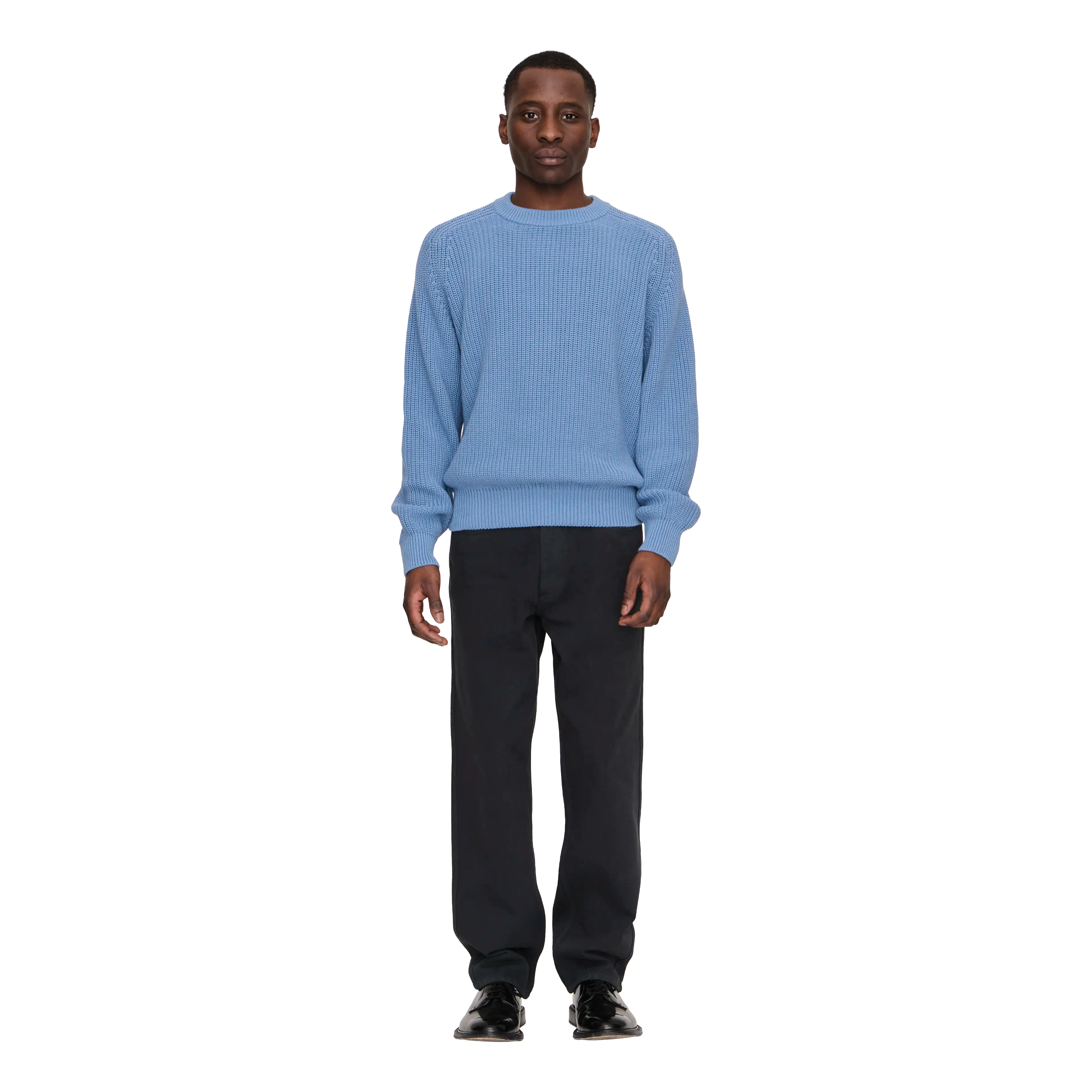 Palmes Knitted Sweater - Baby Blue Sweater Palmes 