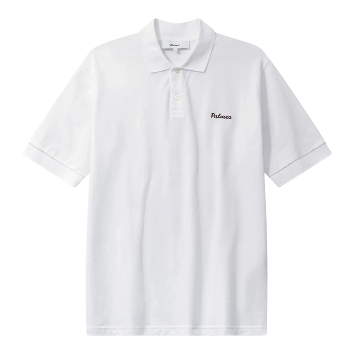 Palmes - Logo Pique Polo - White T-skjorte Palmes 