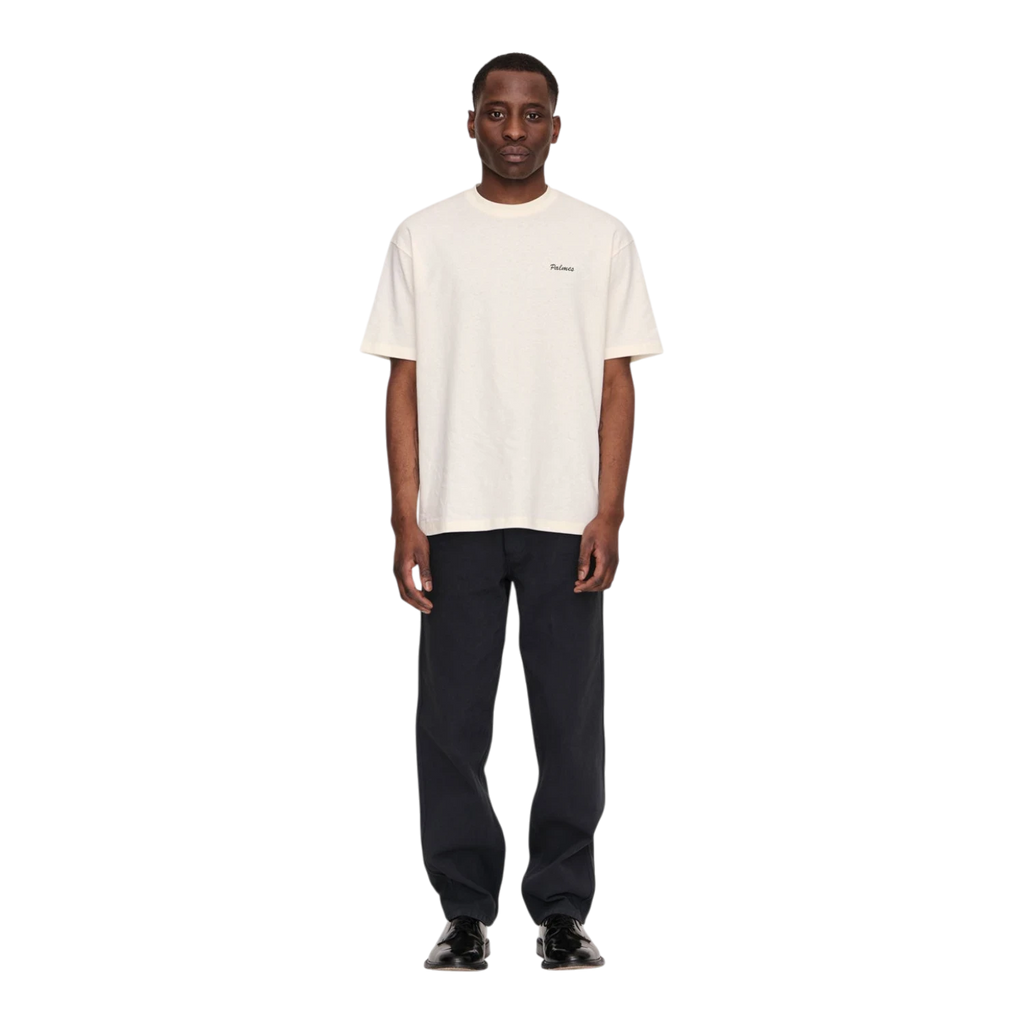 Palmes - Logo T-Shirt - Off-White T-skjorte Palmes 