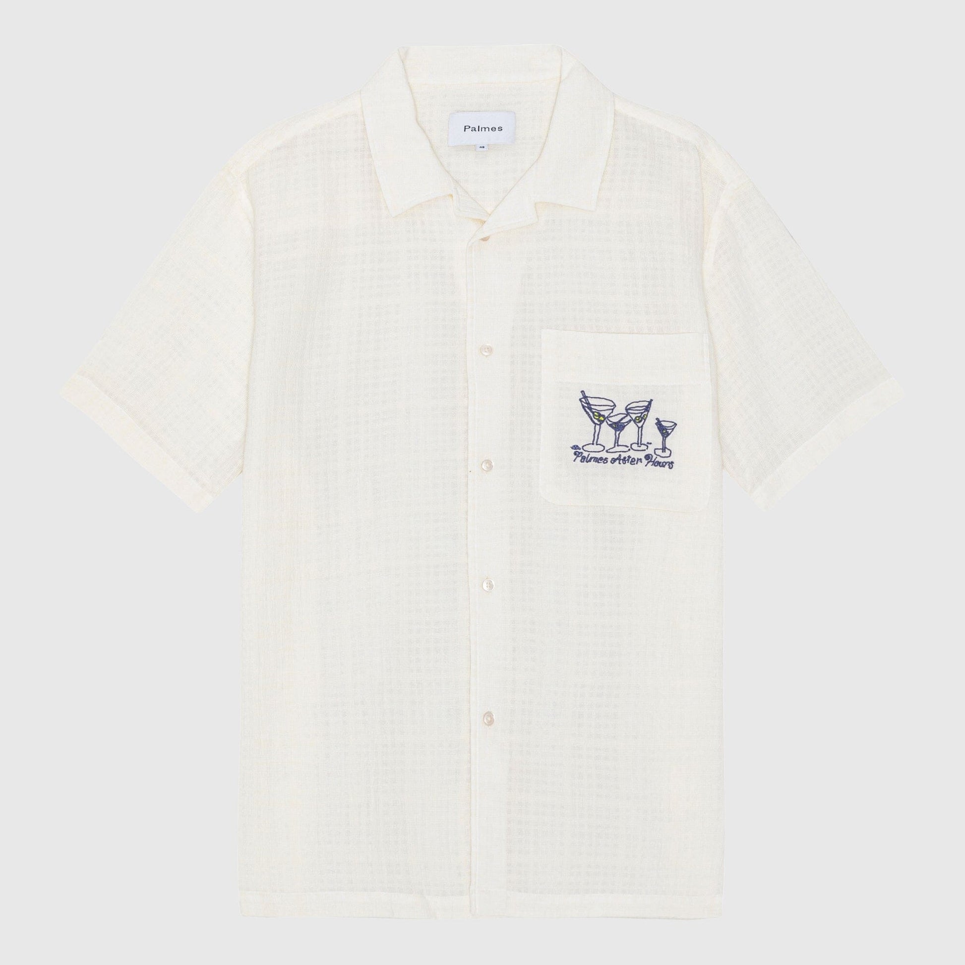 Palmes Martini Short-Sleeved Shirt - Off-White Shirt Palmes 