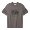 Palmes - Mermaid Ringer T-Shirt - Charcoal T-skjorte Palmes 
