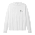 Palmes - Pennant Ls T-Shirt - White T-skjorte Palmes 