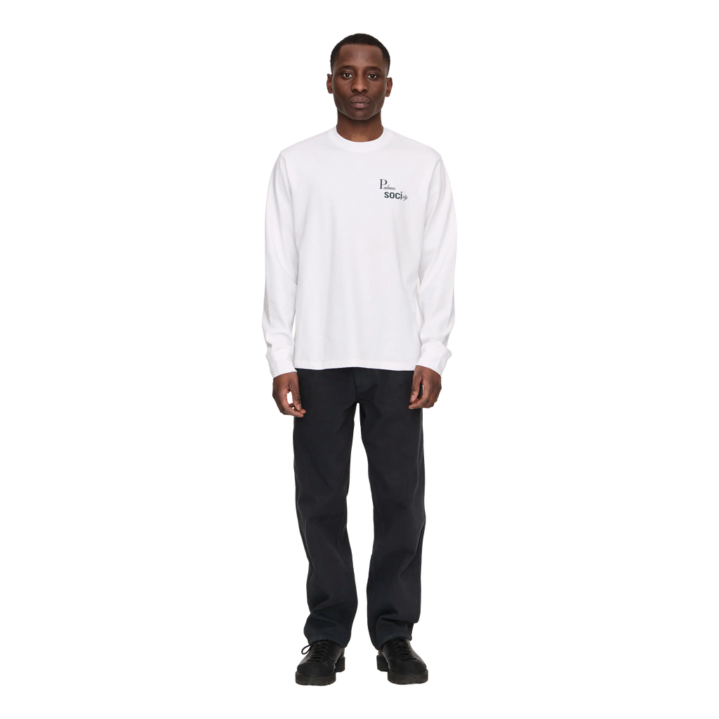 Palmes Piano LS T-Shirt - White Longsleeve Palmes 
