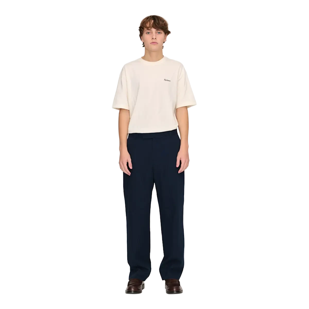 Palmes Pleated Trousers - Navy Pants Palmes 