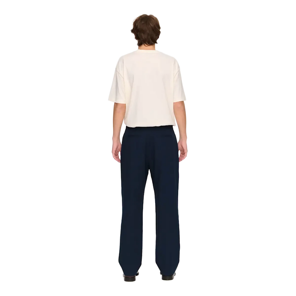 Palmes Pleated Trousers - Navy Pants Palmes 