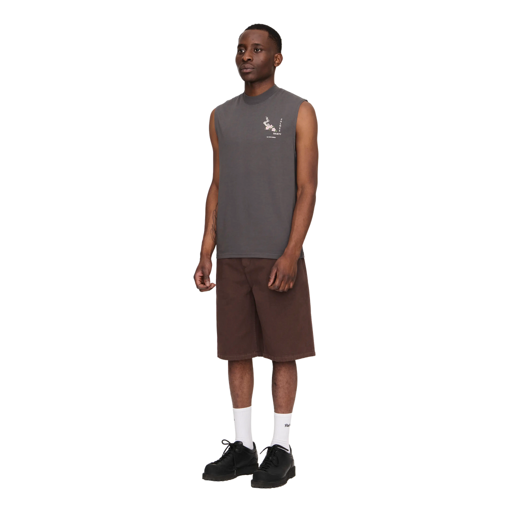 Palmes Ramus Sleeveless T-Shirt - Charcoal T-shirt Palmes 
