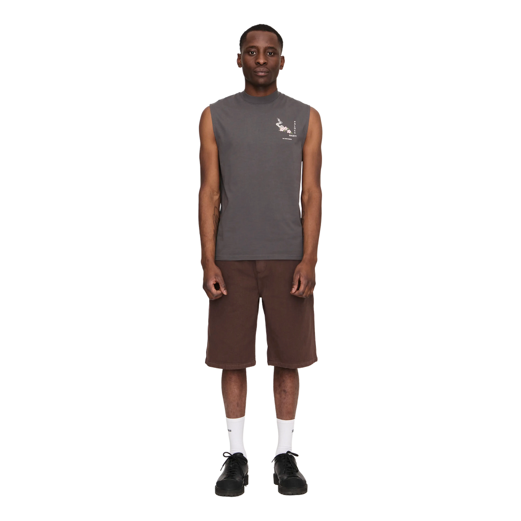 Palmes Ramus Sleeveless T-Shirt - Charcoal T-shirt Palmes 