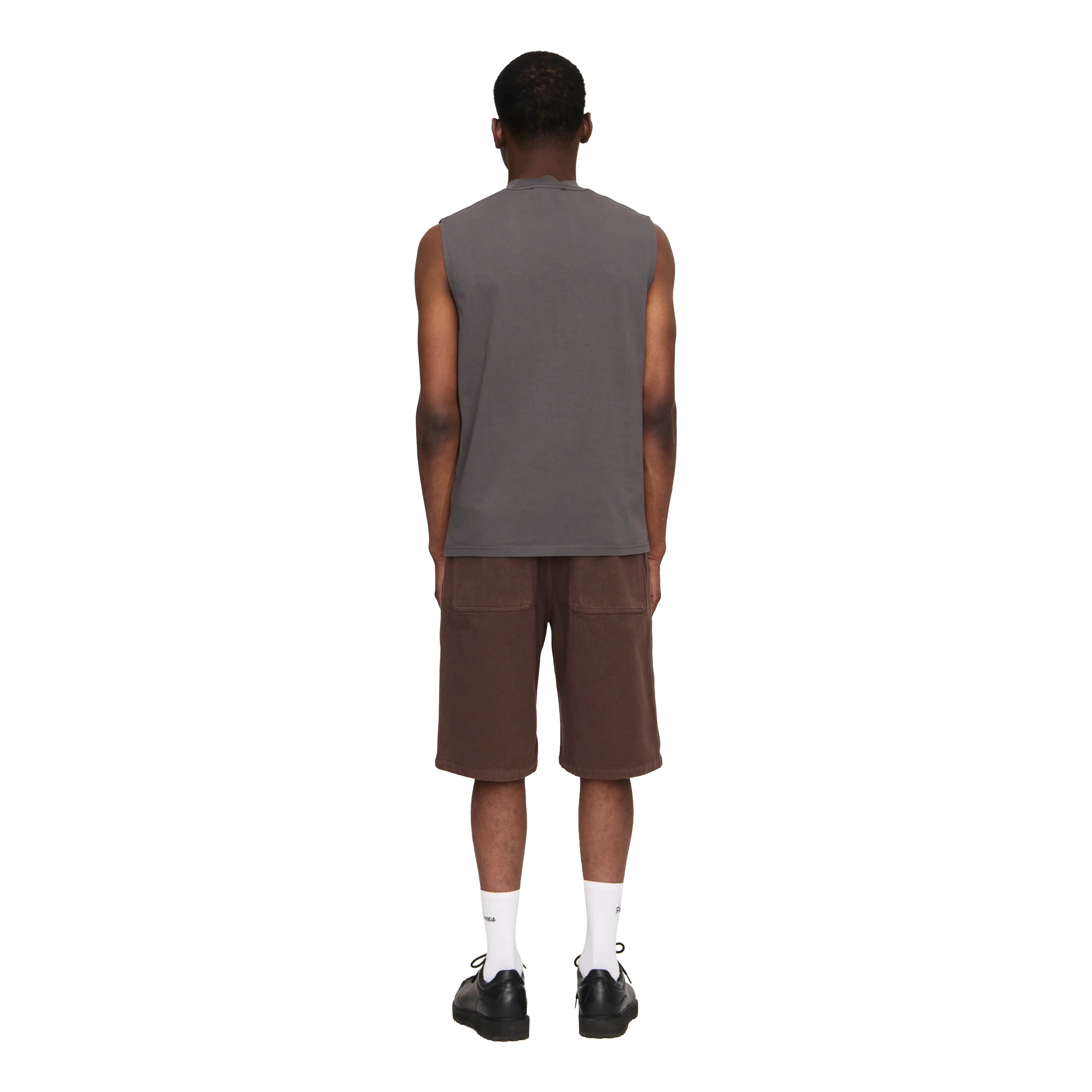 Palmes Ramus Sleeveless T-Shirt - Charcoal T-shirt Palmes 