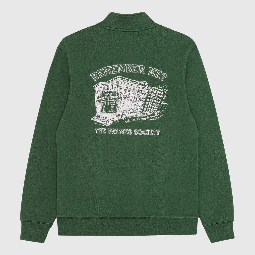 Palmes Remember Zip Sweatshirt - Dark Green Sweatshirt Palmes 