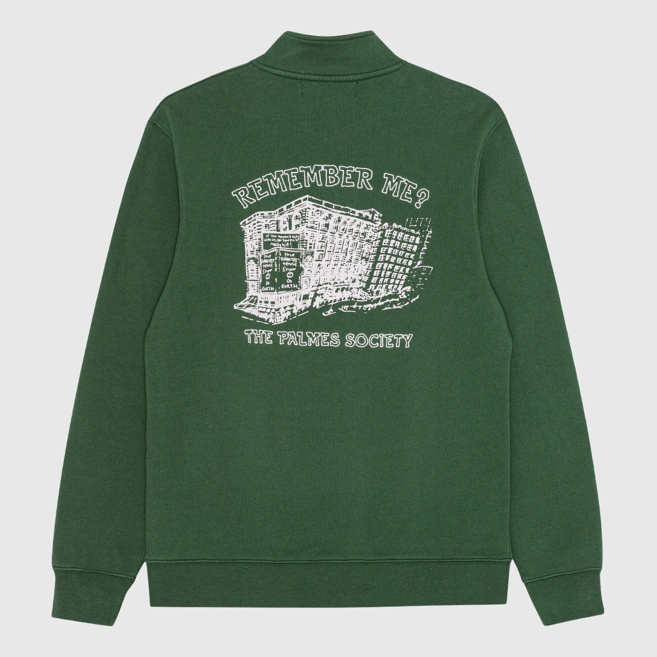 Palmes Remember Zip Sweatshirt - Dark Green Sweatshirt Palmes 