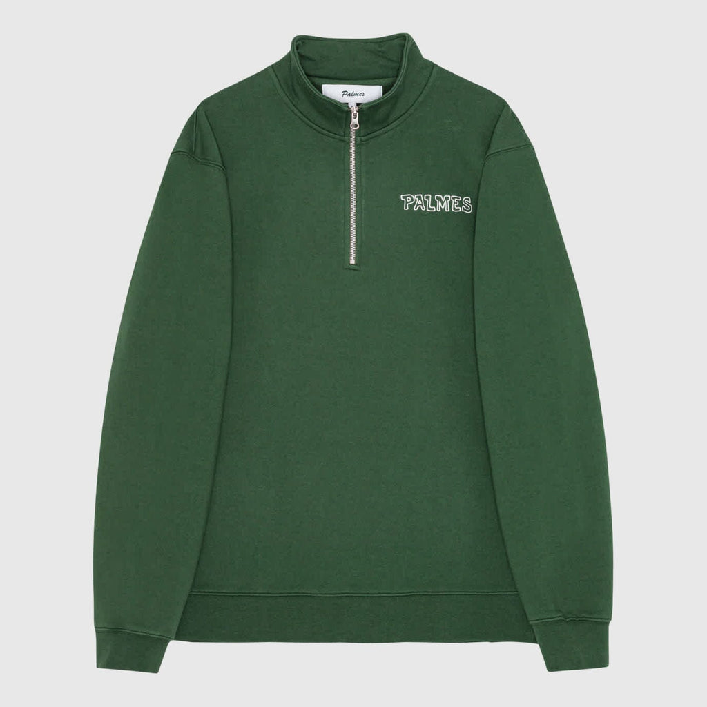 Palmes Remember Zip Sweatshirt - Dark Green Sweatshirt Palmes 