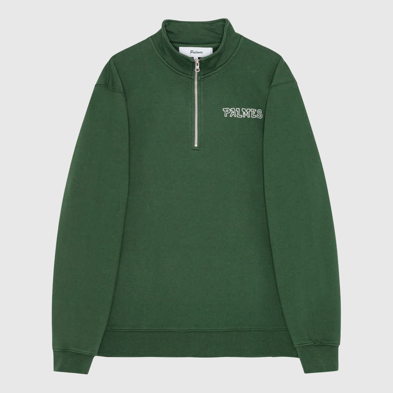 Palmes Remember Zip Sweatshirt - Dark Green Sweatshirt Palmes 