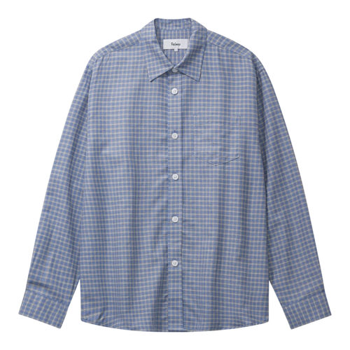 Palmes - Serve Shirt - Blue Check Skjorte Palmes 