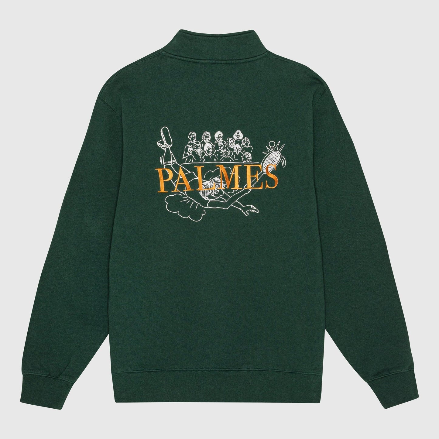 Palmes Stumble Zip Sweatshirt - Dark Green Sweatshirt Palmes 