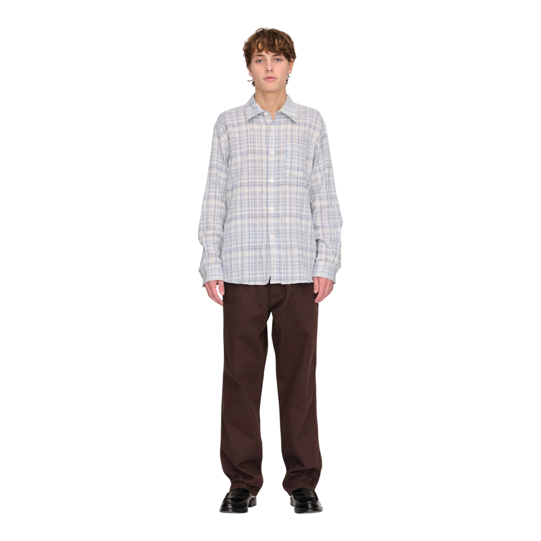 Palmes Wrinkle Shirt - Sky Blue Shirt Palmes 