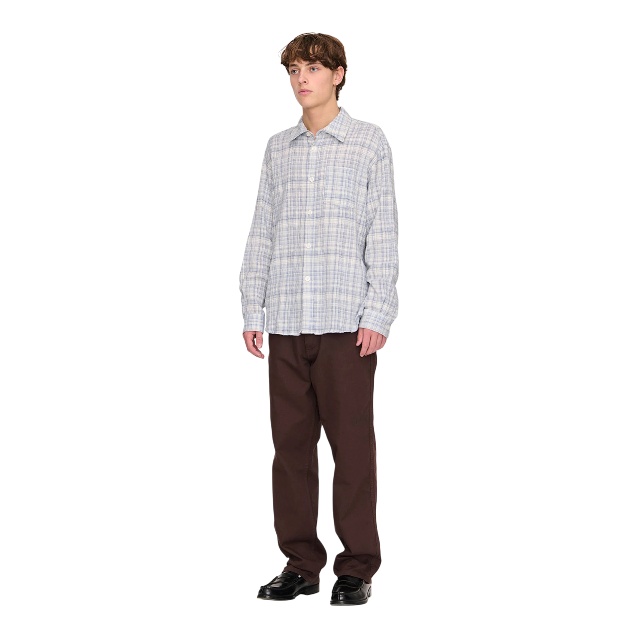 Palmes Wrinkle Shirt - Sky Blue Shirt Palmes 