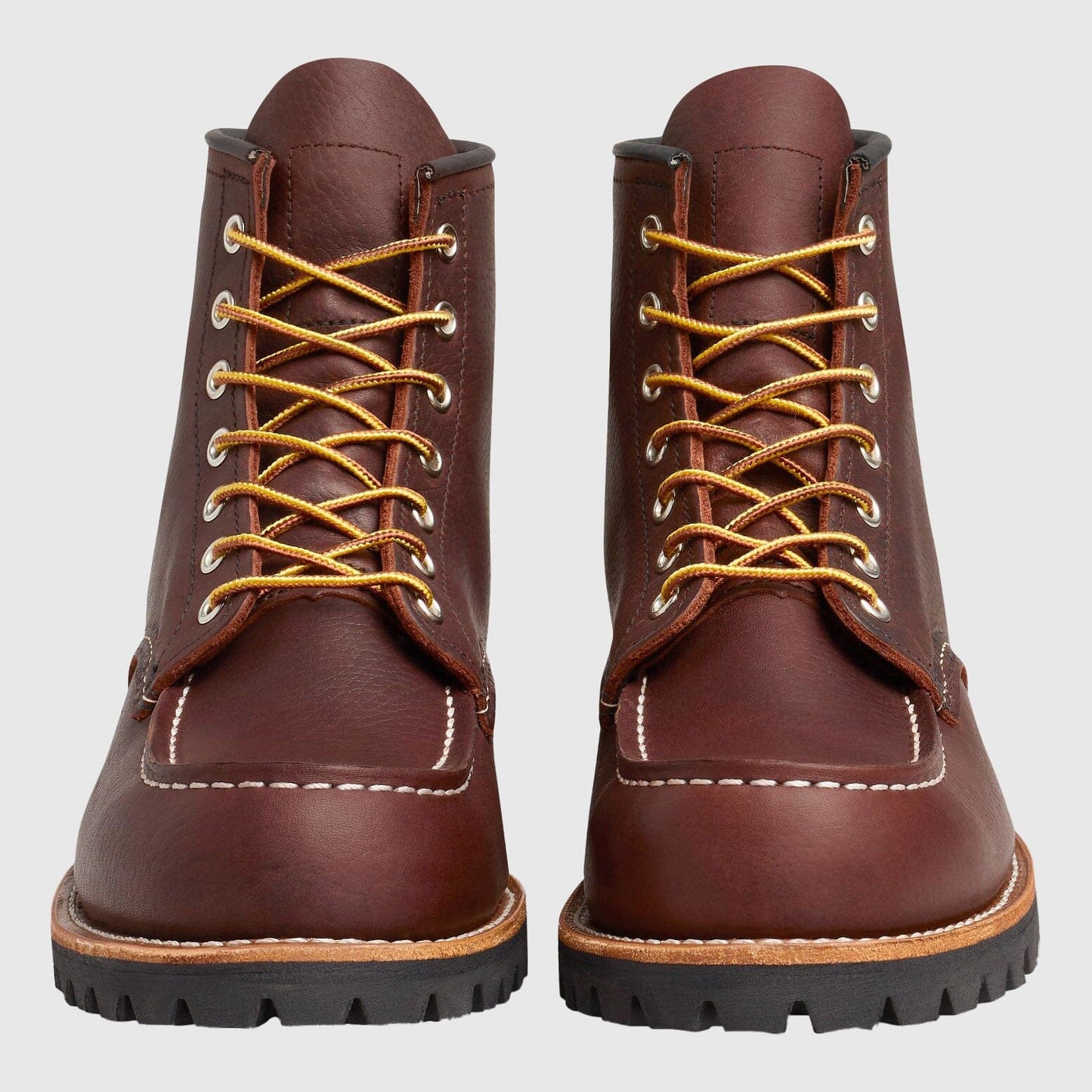 Red Wing Roughneck Moc Toe Boots - Briar Oil Slick Boots Red Wing 