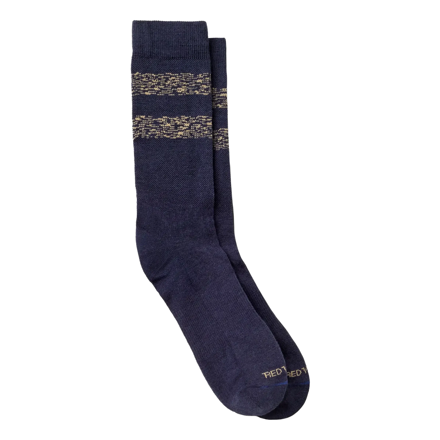 Red Wing Wool Blend Striped Crew Socks Socks Red Wing Navy/Tan 